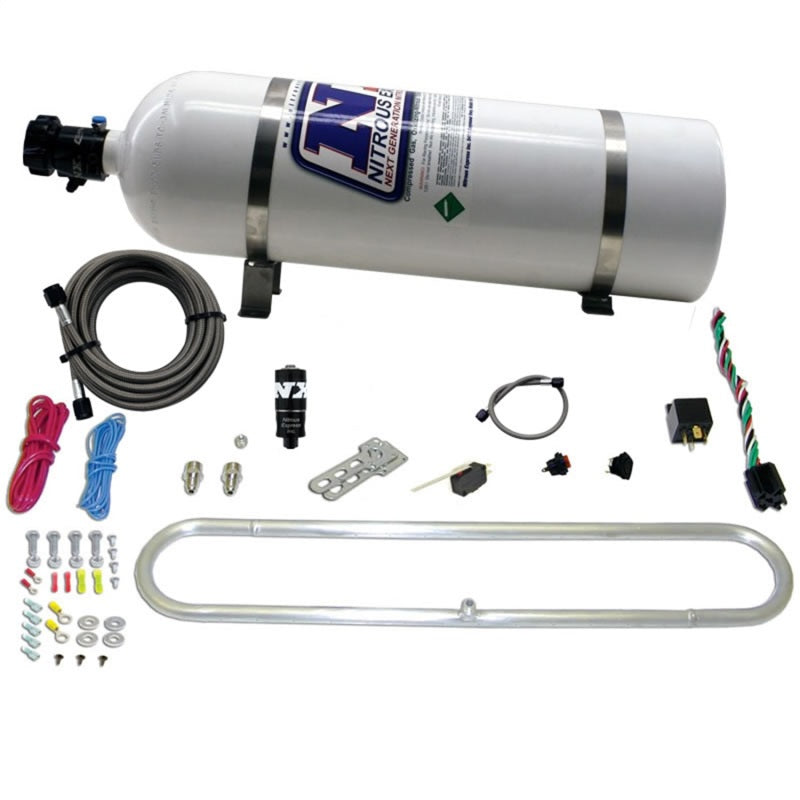 Nitrous Express N-Tercooler System w/15lb Bottle (Remote Mount Solenoid) - Burkken Auto Parts