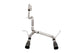Corsa 2007-2018 Jeep Wrangler JKU 3.6L Sport 2.75in Cat-Back Exhaust w/ Single 4in Black Tips - Burkken Auto Parts
