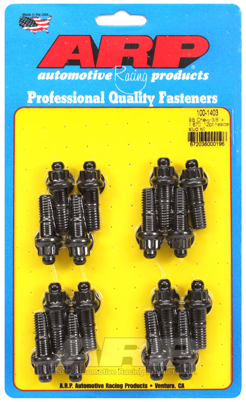 ARP BB Chevy 3/8 x 1.670in 12pt Header Stud Kit - Burkken Auto Parts