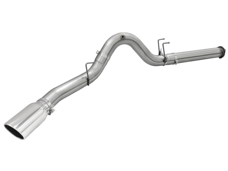 aFe Atlas Exhausts 5in DPF-Back Aluminized Steel Exhaust 2015 Ford Diesel V8 6.7L (td) Polished Tip - Burkken Auto Parts