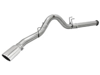 aFe Atlas Exhausts 5in DPF-Back Aluminized Steel Exhaust 2015 Ford Diesel V8 6.7L (td) Polished Tip - Burkken Auto Parts