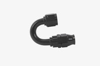 Aeromotive PTFE Hose End - AN-08 - 180 Deg - Black Anodized - Burkken Auto Parts