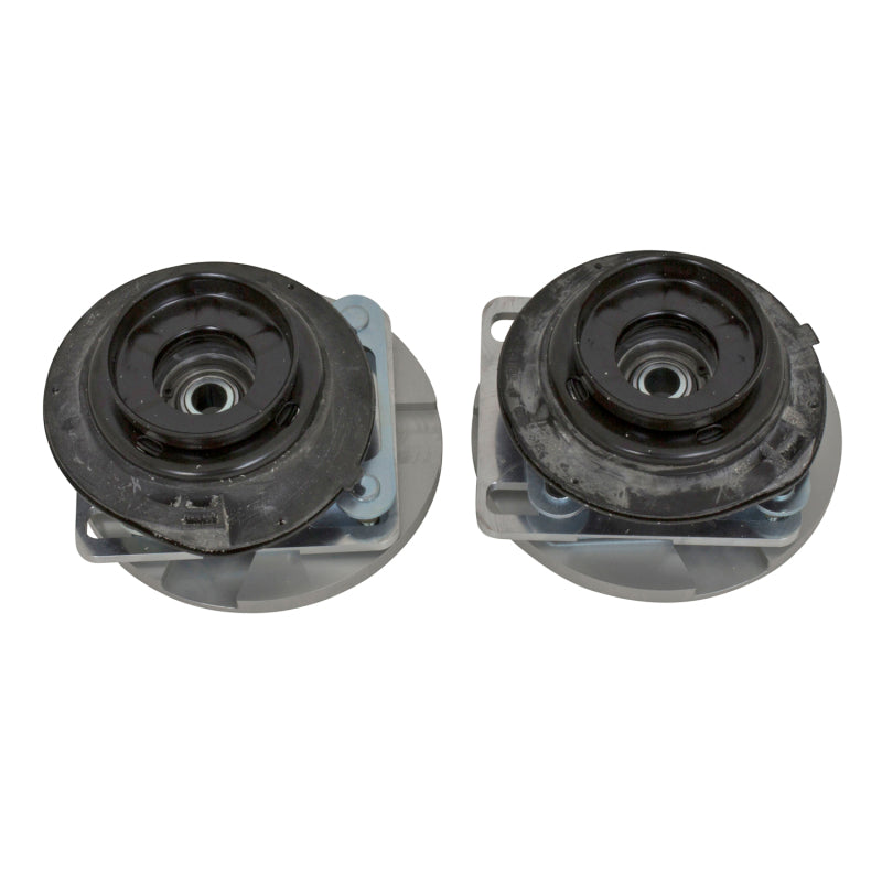 BBK 05-14 Mustang Caster Camber Plate Kit - Silver Anodized Finish - Burkken Auto Parts