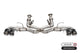 Corsa 2020-2025 Chevrolet Corvette C8 RWD 3in Track Cat-Back Delete Exhaust w/4.5in CF Polished Tips - Burkken Auto Parts