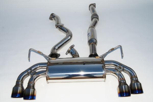 Invidia 08-11 STi Hatch / 11 WRX Hatch Dual Q300 Titanium Tip Cat-back Exhaust - Burkken Auto Parts