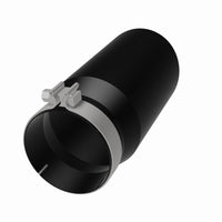 MagnaFlow Tip Stainless Black Coated Single Wall Round Single Outlet 6in Dia 5in Inlet 13in L - Burkken Auto Parts