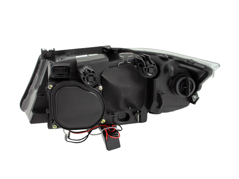 ANZO 2006-2008 BMW 3 Series E90-E91 Projector Headlights w/ Halo w/ LED Bar Chrome (CCFL) - Burkken Auto Parts