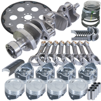 Eagle Chevy 350 1Pc 3.750in Crank 5.700in I-Beam Rod 4.030in Pistons 168 Tooth FP Balanced Assembly - Burkken Auto Parts