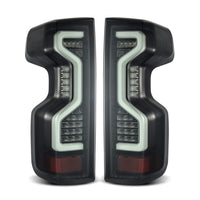 AlphaRex 19-23 Chevrolet Silverado 1500/2500HD/3500HD PRO-Series LED Tail Lights Jet Black - Burkken Auto Parts