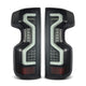 AlphaRex 19-23 Chevrolet Silverado 1500/2500HD/3500HD PRO-Series LED Tail Lights Jet Black - Burkken Auto Parts
