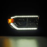AlphaRex 07-13 Toyota Tundra / 08-17 Sequoia LUXX LED Proj HL Chrome w/Actv Light / Seq. Sig + DRL - Burkken Auto Parts