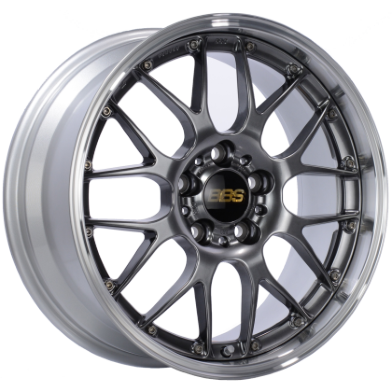 BBS RS-GT 19x8 5x114.3 ET45 Diamond Black Center Diamond Cut Lip Wheel - 82mm PFS Required - Burkken Auto Parts