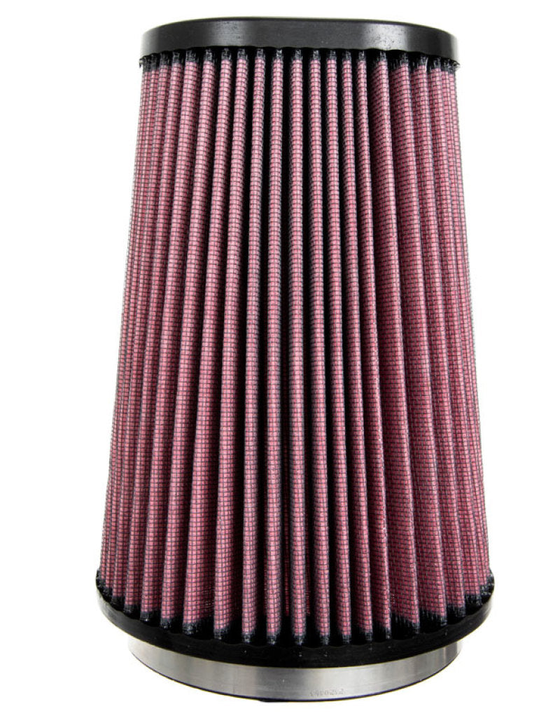 K&N Universal Round Clamp-On Air Filter 4-1/2in FLG, 5-7/8in B, 3-1/4in X 4-1/2in T, 8in H - Burkken Auto Parts