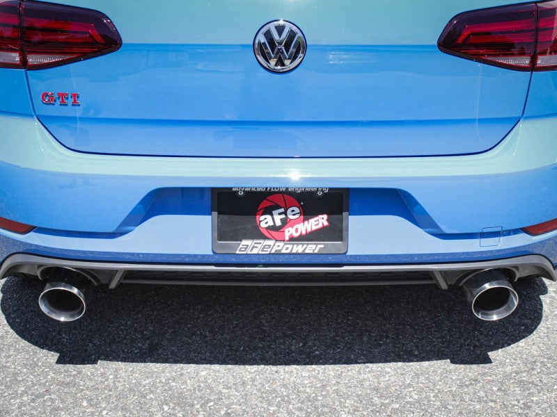 aFe MACHForce XP 3in-2.5in SS Exhaust Cat-Back 18-19 Volkswagen GTI (MK7.5) L4-2.0L (t) - Polished - Burkken Auto Parts