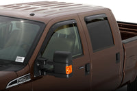 AVS 99-16 Ford F-250 Supercab Ventvisor Outside Mount Window Deflectors 4pc - Smoke - Burkken Auto Parts