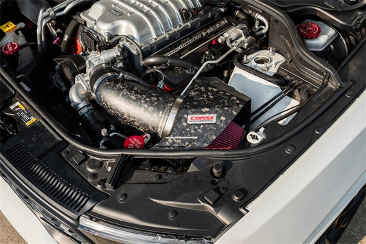 Corsa 2020-2025 Dodge Durango SRT Hellcat Carbon Fiber Air Intake w/ DryTech Forged CF - Black