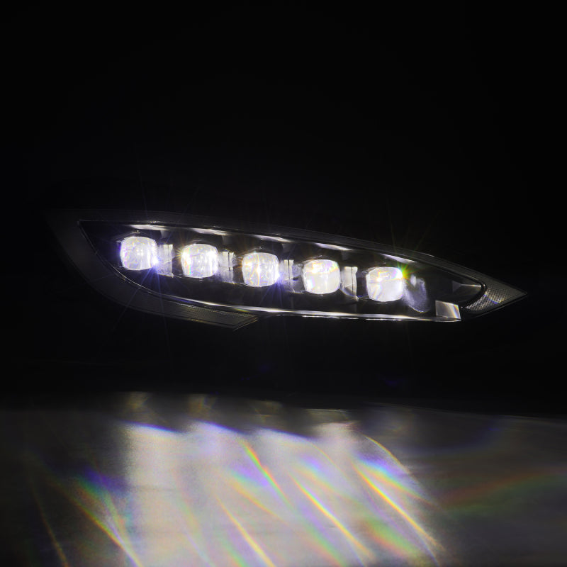 AlphaRex 12-21 Tesla Model S NOVA-Series LED Proj Headlights Blk w/Activtn Light & Seq.Sig / SB DRL - Burkken Auto Parts