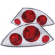 ANZO 2000-2005 Mitsubishi Eclipse Taillights Chrome - Burkken Auto Parts