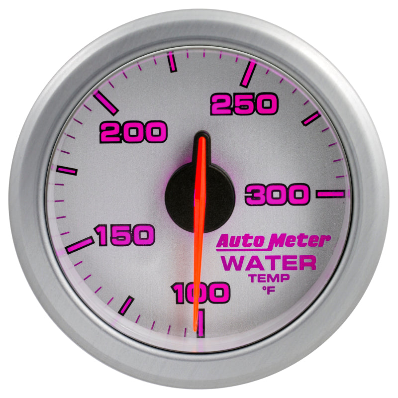 Autometer Airdrive 2-1/6in Water Temperature Gauge 100-300 Degrees F - Silver - Burkken Auto Parts