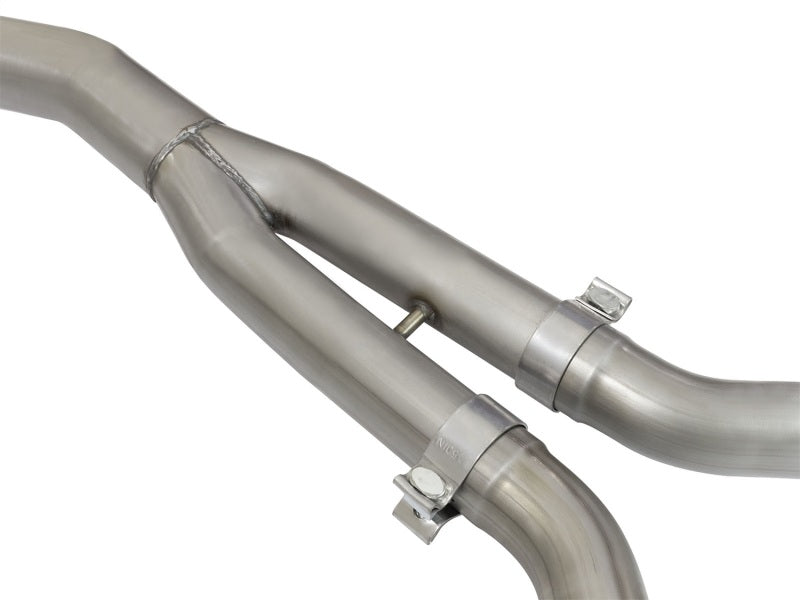 aFe MACHForce XP Exhausts Cat-Back SS-304 EXH w/ Polished Tips 15-16 Ford Mustang EcoBoost 2.3L (t) - Burkken Auto Parts