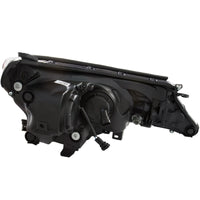 ANZO 2013-2015 Toyota Rav4 Projector Headlights w/ Plank Style Design Black - Burkken Auto Parts