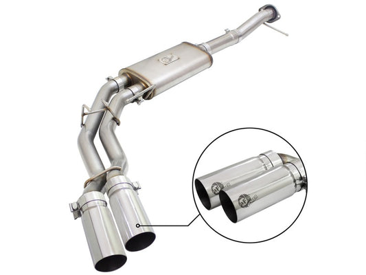aFe Rebel Exhausts 3in SS Cat-Back 09-14 Ford F-150 4.6/5.0/5.4L w/ Polished Tips - Burkken Auto Parts