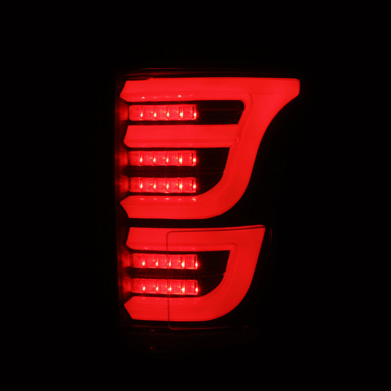 AlphaRex 15-20 Ford F150 Luxx-Series LED Tail Lights Alpha-Black - Burkken Auto Parts