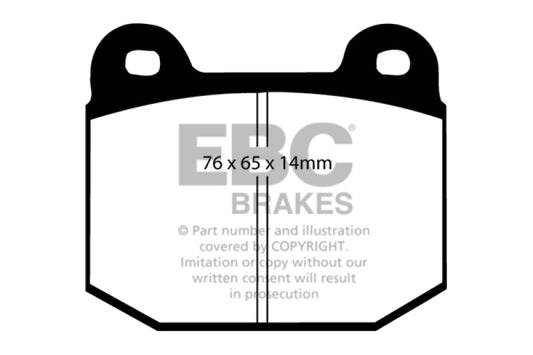 EBC 03-04 Infiniti G35 3.5 (Manual) (Brembo) Redstuff Rear Brake Pads