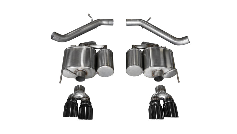 Corsa 2016-2019 Cadillac ATS-V 3.6T 4in Black Sport Axle-Back Exhaust - Burkken Auto Parts