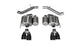Corsa 2016-2019 Cadillac ATS-V 3.6T 4in Black Sport Axle-Back Exhaust - Burkken Auto Parts