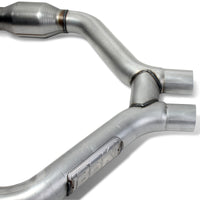 BBK 2015-16 Mustang V6 Short Mid H Pipe With Converters (To Be Used With 1642 Series Headers) - Burkken Auto Parts