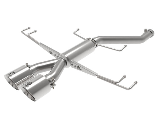 aFe Takeda 2.5in 304SS Axle-Back Exhaust System 17-19 Honda Civic Type R L4-2.0L (t) - Polished Tip - Burkken Auto Parts