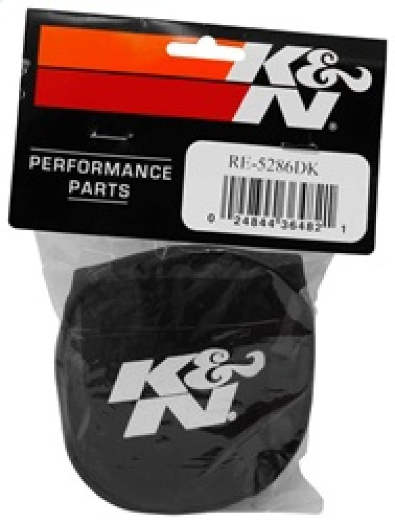 K&N Black Drycharger Rectangle Straight Air Filter Wrap - Black - Burkken Auto Parts