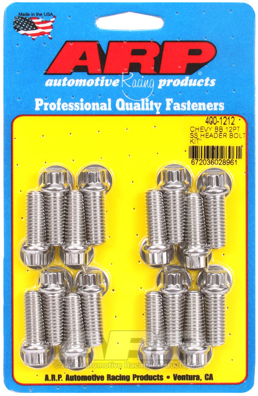 ARP BB Chevy 12pt Header Bolt Kit - Burkken Auto Parts