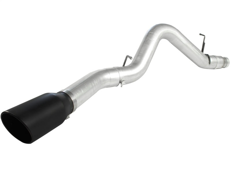 aFe Atlas Exhaust 5in DPF-Back Al Steel 11-13 GM Diesel Trucks V8-6.6L (td) LML (Blk Tip) - Burkken Auto Parts