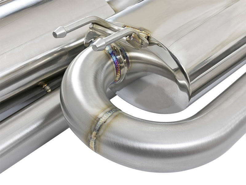 aFe Takeda 3in 304 SS Cat-Back Exhaust System w/ Blue Tips 2017+ Honda Civic Si 4Dr I4 1.5L (t) - Burkken Auto Parts