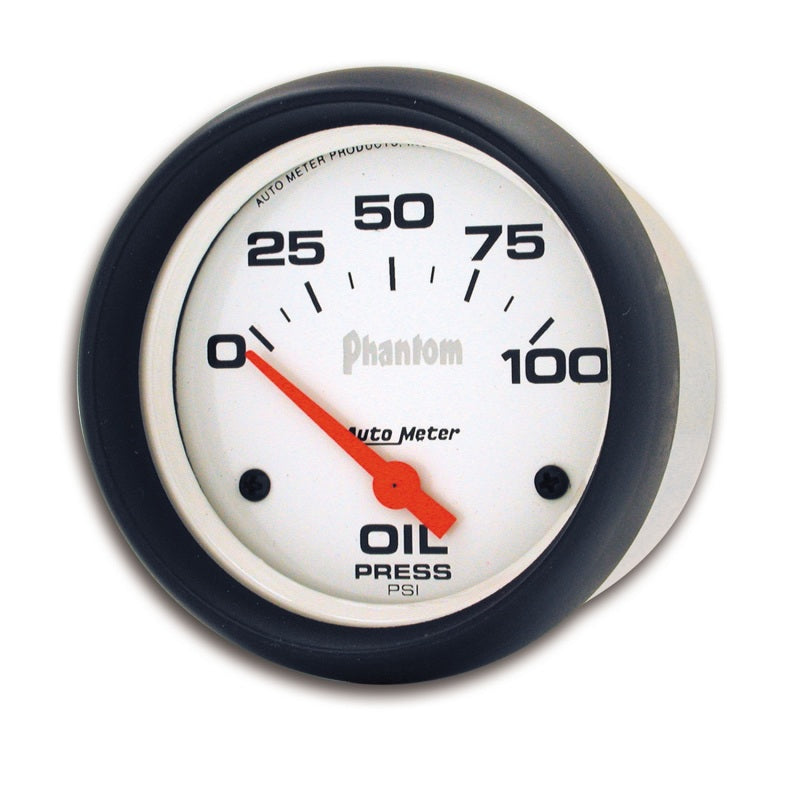 Autometer Phantom 66.7mm 0-100 PSI SSE Oil Pressure Gauge - Burkken Auto Parts