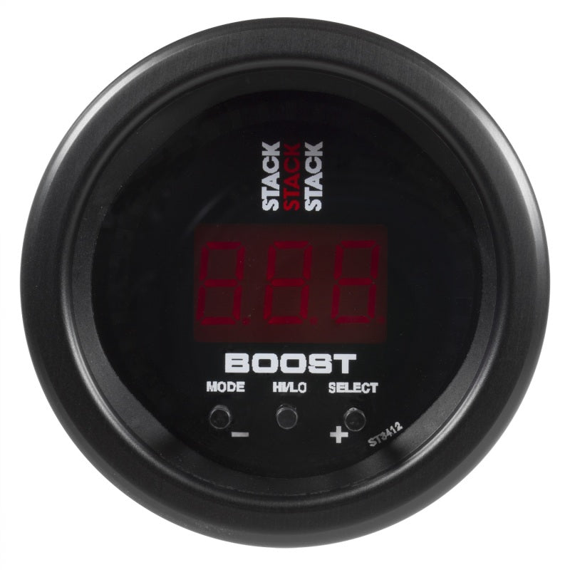Autometer Stack 52mm -1 to +2 Bar (-30INHG to +30 PSI) Boost Controller - Black - Burkken Auto Parts