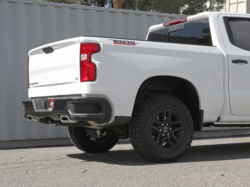 aFe Gemini XV 4in to Dual 3in 304 SS Cat-Back Exhaust w/ Cutout 19-21 GM Silverado/Sierra V8-6.2L - Burkken Auto Parts
