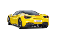 Akrapovic 16-17 Ferrari 488 GTB/488 Spyder Slip-On Line (Titanium) w/ Carbon Tips - Burkken Auto Parts