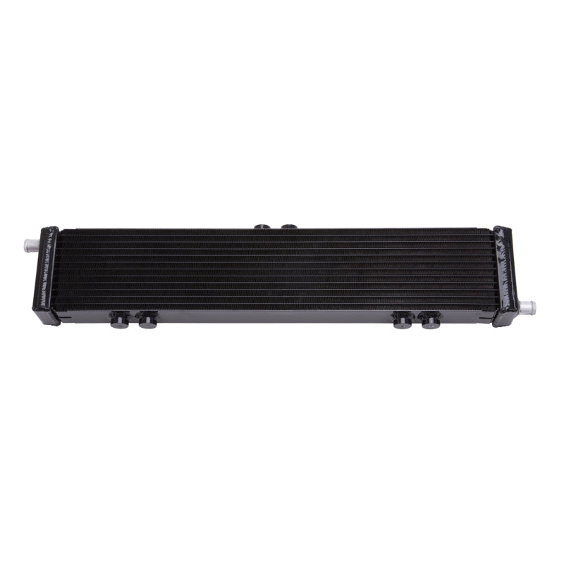 Edelbrock Heat Exchanger Single Pass Dual Row 22 000 Btu/Hr 26 5In W X 5In H X 2 62In D Black - Burkken Auto Parts