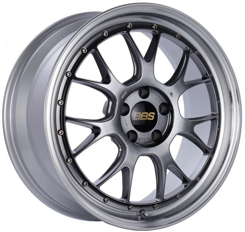 BBS LM-R 19x8.5 5x112 ET38 Diamond Black Center Diamond Cut Lip Wheel -82mm PFS/Clip Required - Burkken Auto Parts