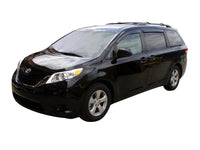 AVS 11-18 Toyota Sienna Ventvisor Outside Mount Window Deflectors 4pc - Smoke - Burkken Auto Parts