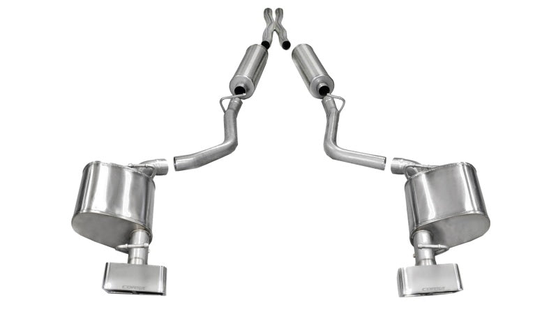 Corsa 2011-2014 Dodge Challenger R/T 5.7L V8 Polished Xtreme Cat-Back Exhaust - Burkken Auto Parts