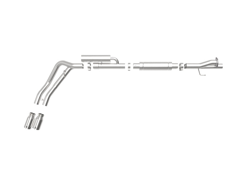 aFe Rebel Series 3in 409 SS Cat-Back Exhaust w/ Polish Tips 17-20 Ford F-250 V8 6.2L - Burkken Auto Parts