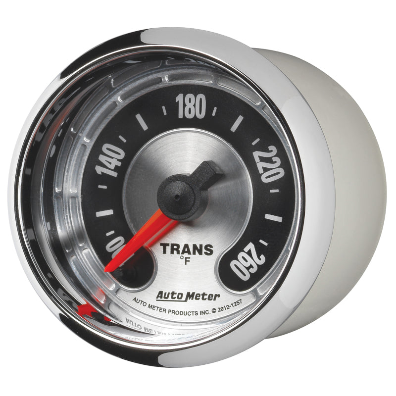 Autometer American Muscle 52mm Full Sweep Electric 100-260 Deg F Transmission Temperature Gauge - Burkken Auto Parts