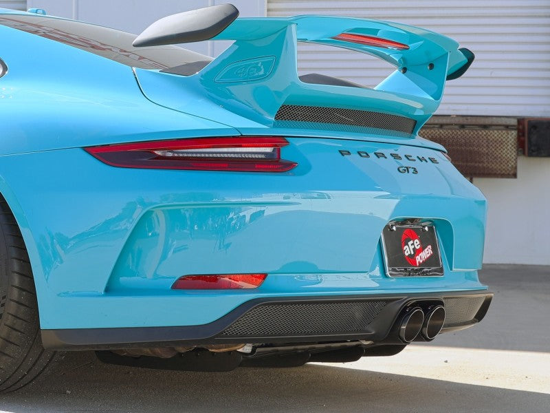 aFe 14-16 Porsche 911 GT3 991.1 H6 3.8L MACH Force-Xp 304 SS Cat-Back Exhaust System w/ Carbon Tips - Burkken Auto Parts