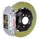 Brembo 01-07 V70/V70R/01-09 S60/S60R Fr GT BBK 4 Piston Cast 2pc 332x32 2pc Rotor Drilled-Silver - Burkken Auto Parts