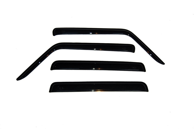 AVS 06-10 Jeep Commander Ventvisor Outside Mount Window Deflectors 4pc - Smoke - Burkken Auto Parts