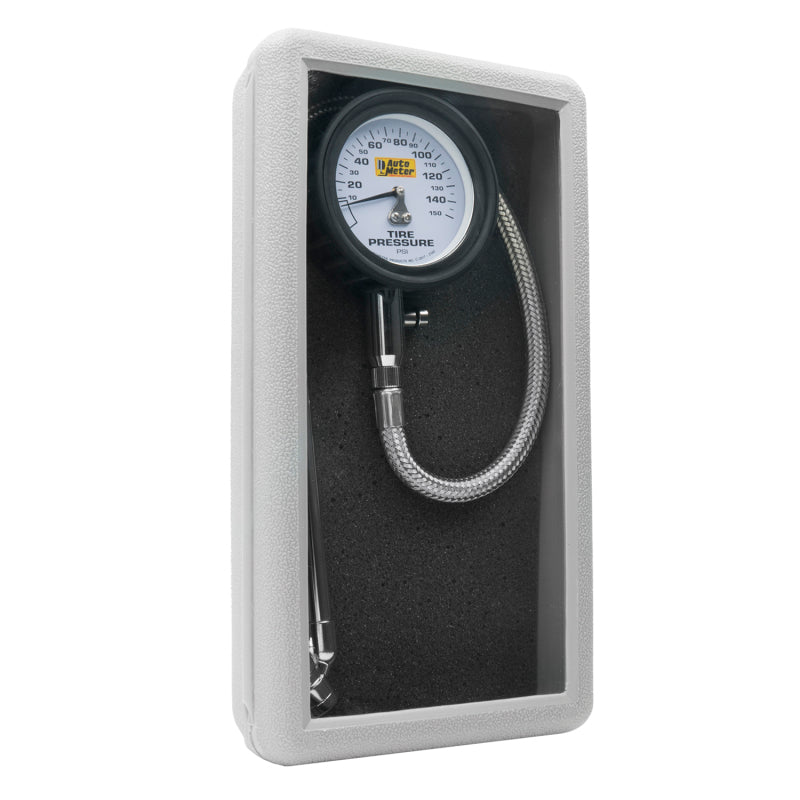 Autometer 150 PSI Analog Tire Pressure Gauge - Burkken Auto Parts